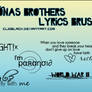 Jonas Brothers Lyrics Brushes