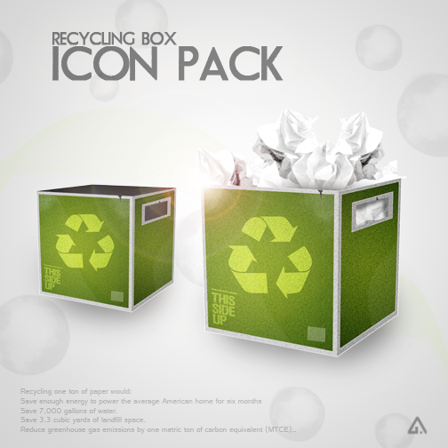 Recycle Box Icon Pack