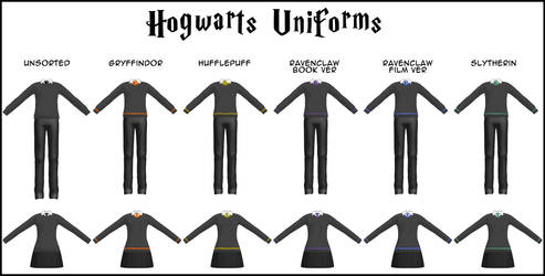 DOWNLOAD: Hogwarts Uniforms by Devious-Bunny