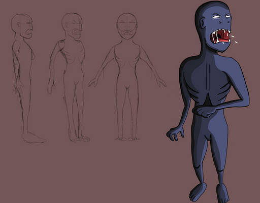 Zombie-like Creature (Model Design)