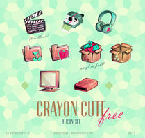 Crayon Cute Korean icons