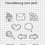 Handdrawing icons pack