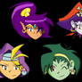 Shantae Heads Vector Pack