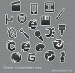 Stickers Complimentary Icons