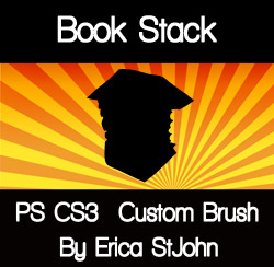 Book Stack PS CS3 Custom Brush