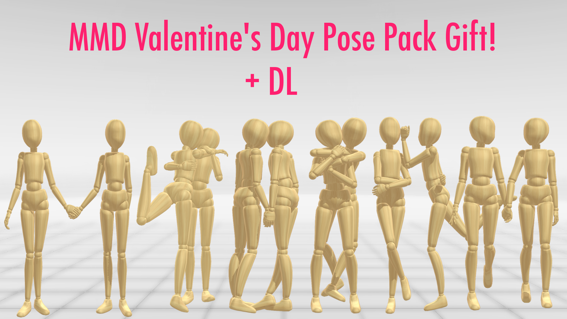 MMD Valentine's Day Pose Pack Gift! + DL