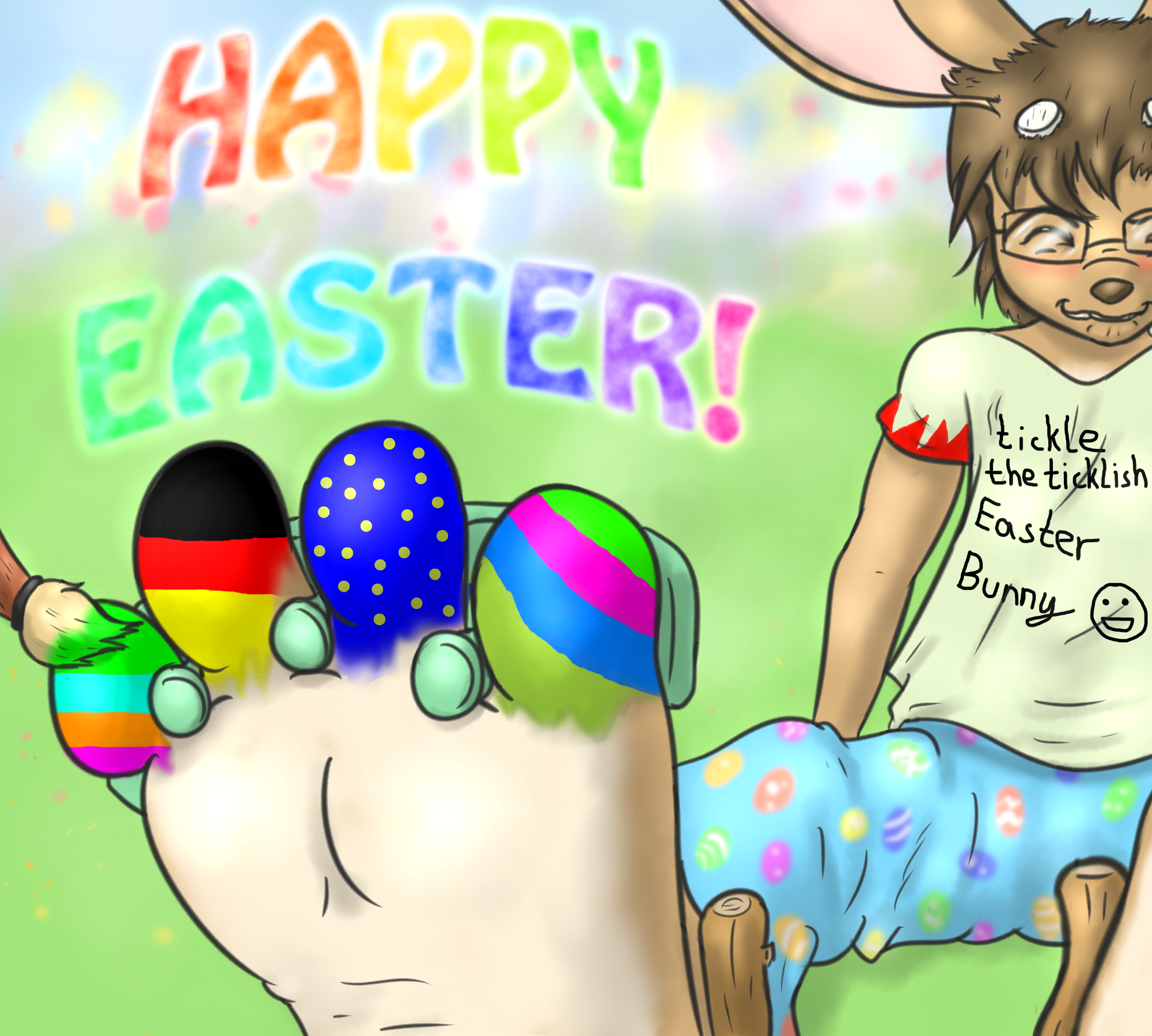 Happy ticklish Easter! by welchername on DeviantArt