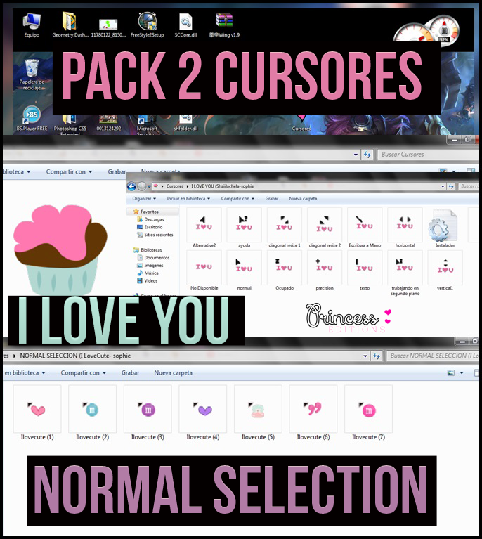 2 Pack's de Cursores|PrincessYT|