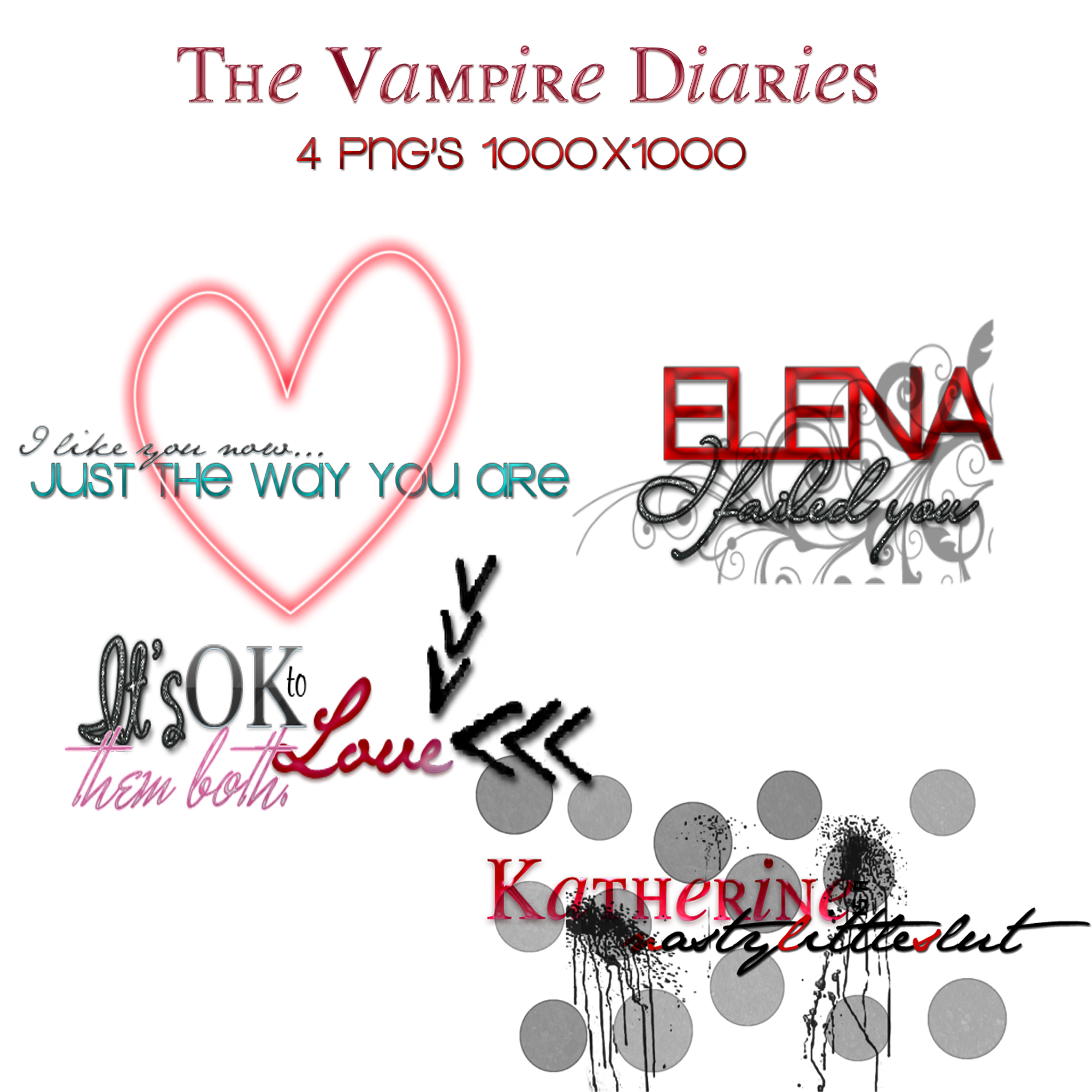 The Vampire Diaries Pack PNG'S