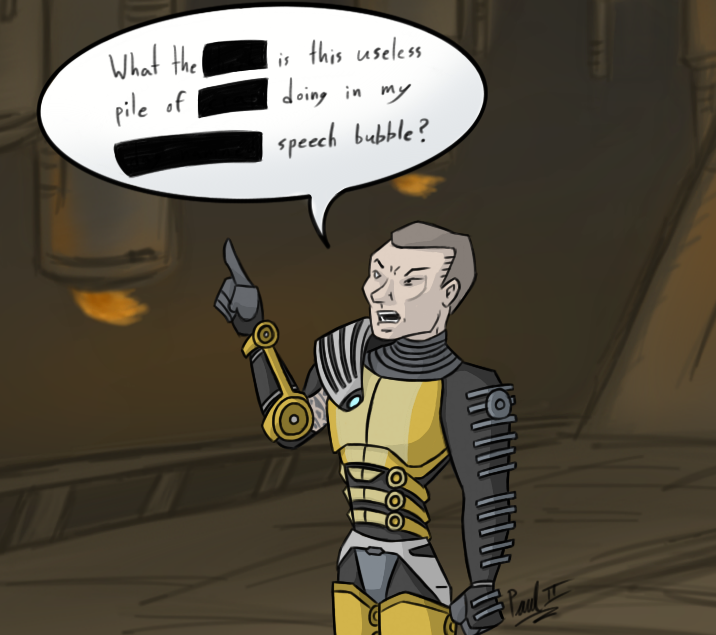 Zaeed's speech bubble