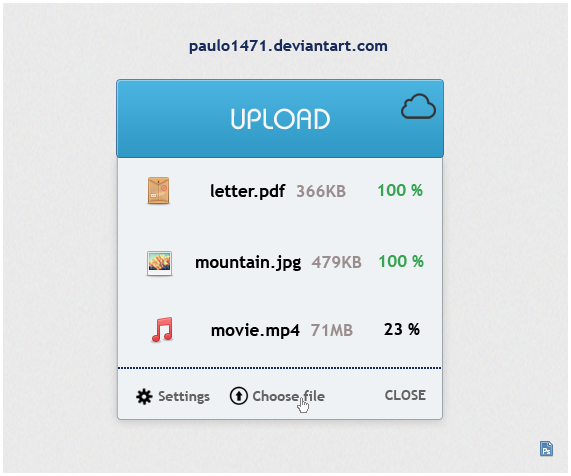 Upload Box Mockup