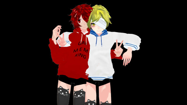 Oliver And Fukase Hoodie Mmd Model Download By Pink Is For The Soul On Deviantart