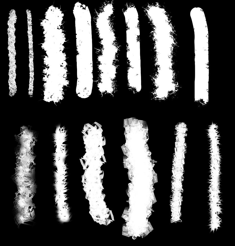 Hard Edged Brush Set 01