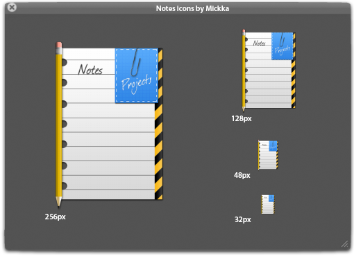 Notes icons