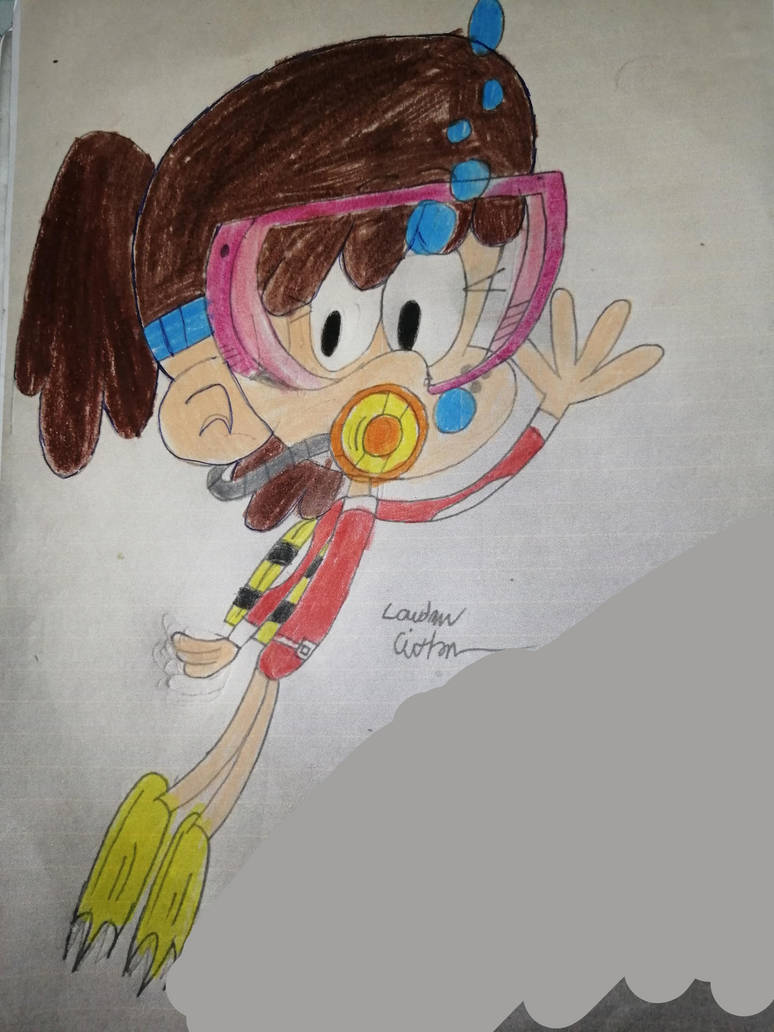 Lynn Loud buceando by HongKongRepublic2007 on DeviantArt