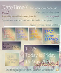 DateTime7 v1.2 -Windows gadget