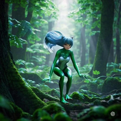 [Experiment]-Frog-Forest-leaping -Final, Final by redscizor on DeviantArt