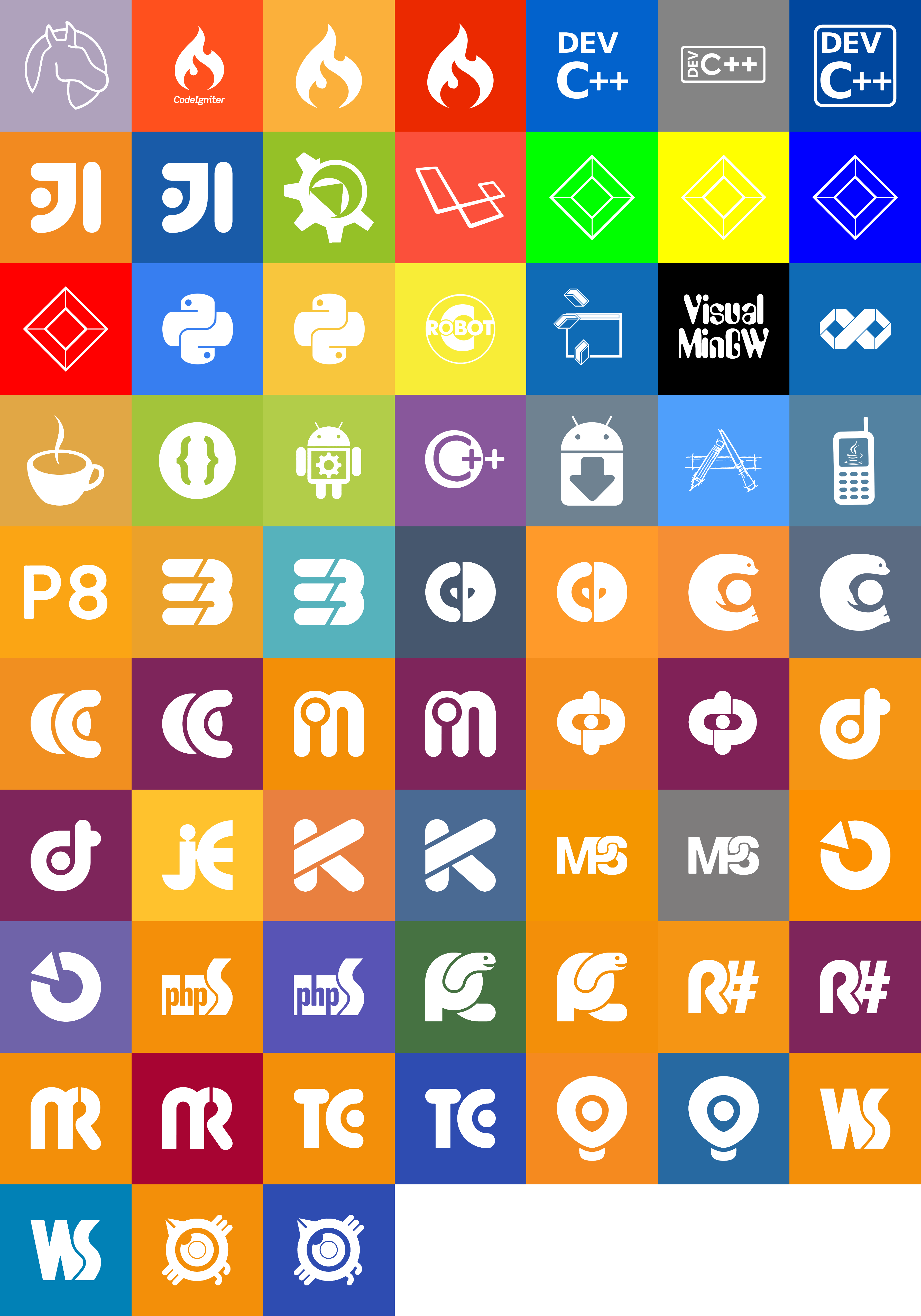 Metro Style Programming Icons