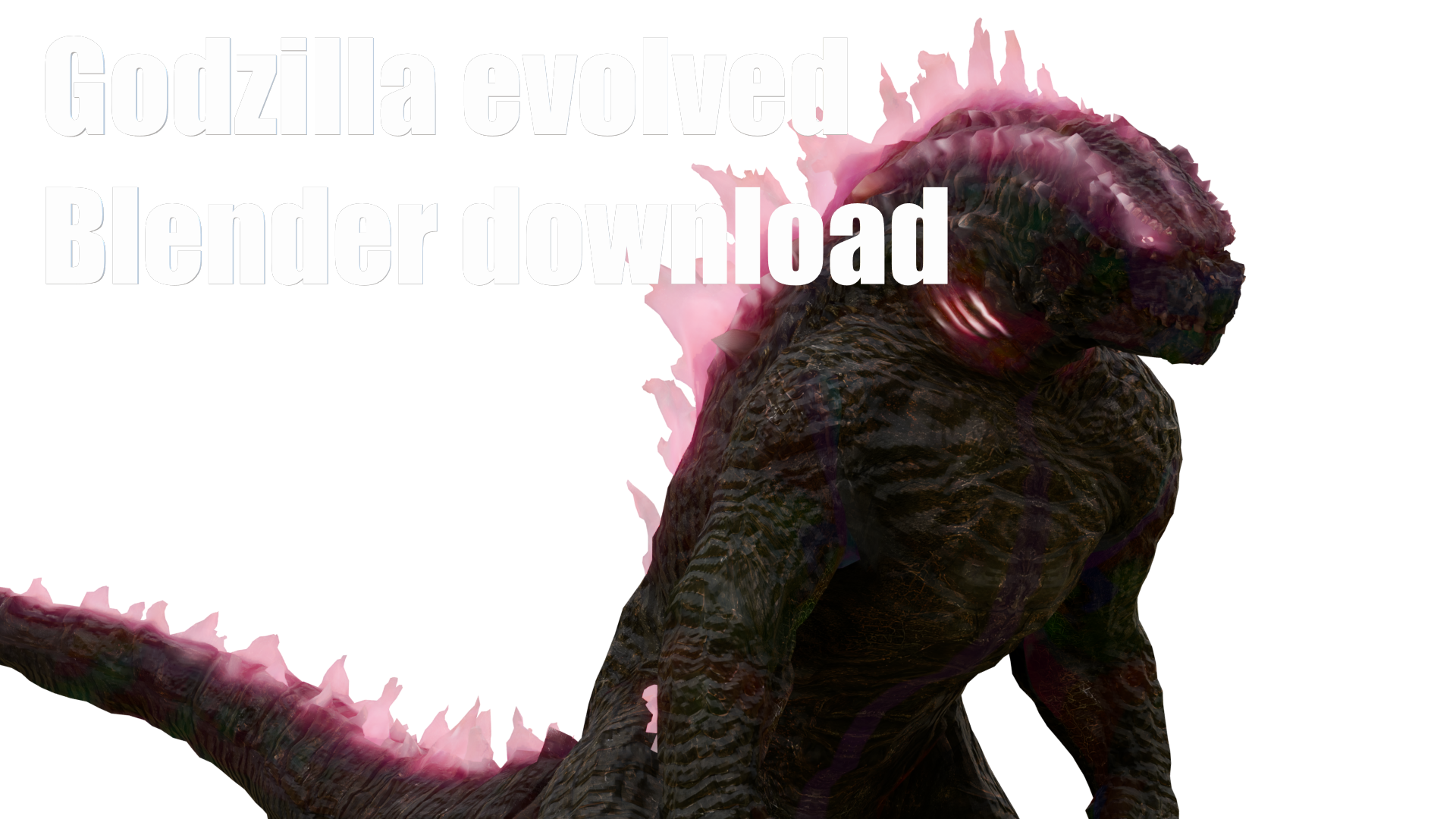Godzilla evolved GxK Blender download by uhjububu on DeviantArt