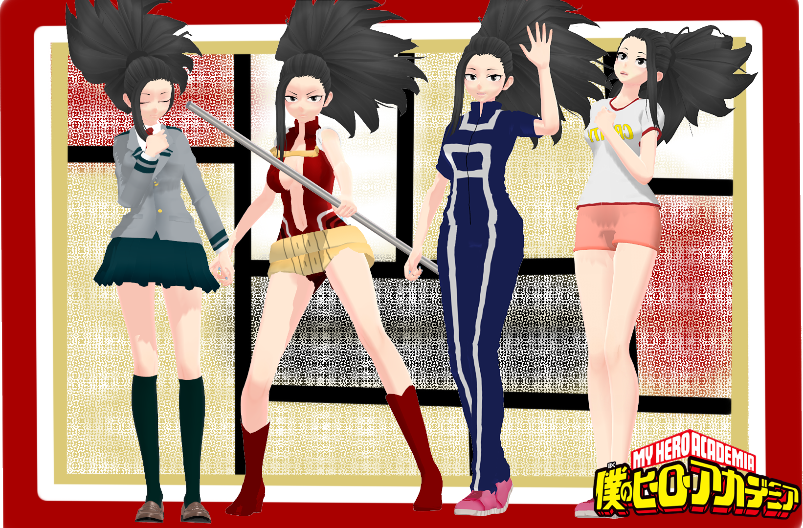 MMDxBNHA TDA Yaoyorozu Momo+dl.