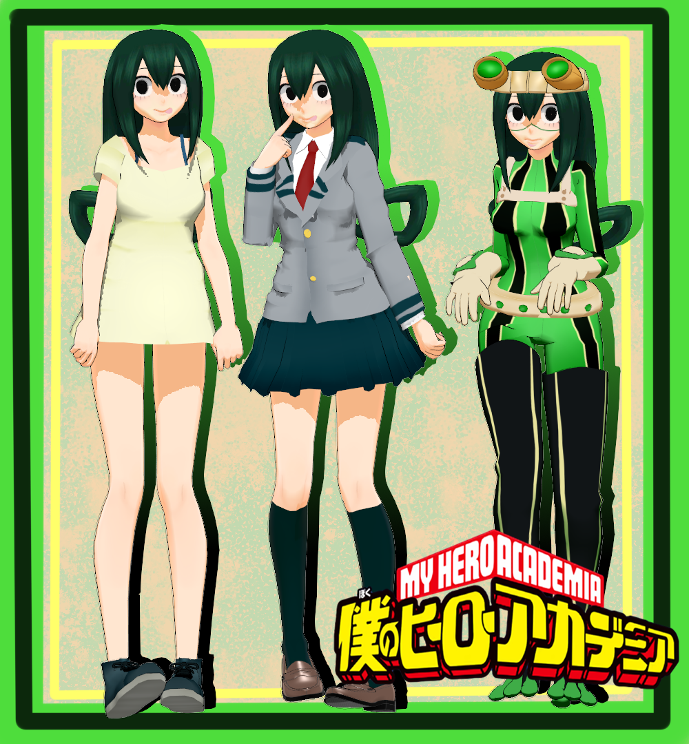 [MMDxBNHA]TDA Tsuyu Asui+dl