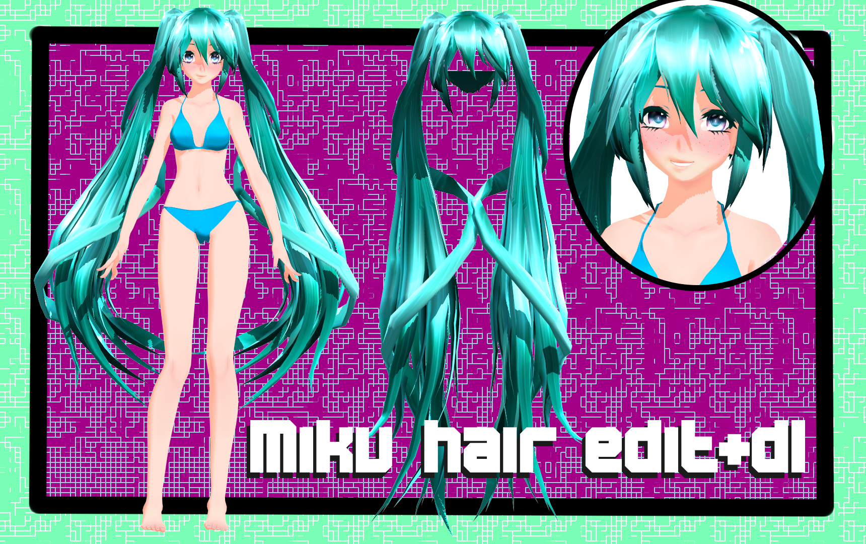 mmd hair