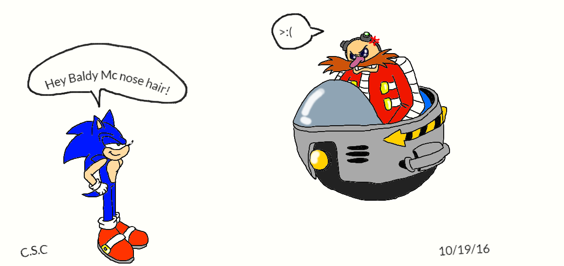 Sonic And Dr. Eggman by ClassicSonicChick on DeviantArt