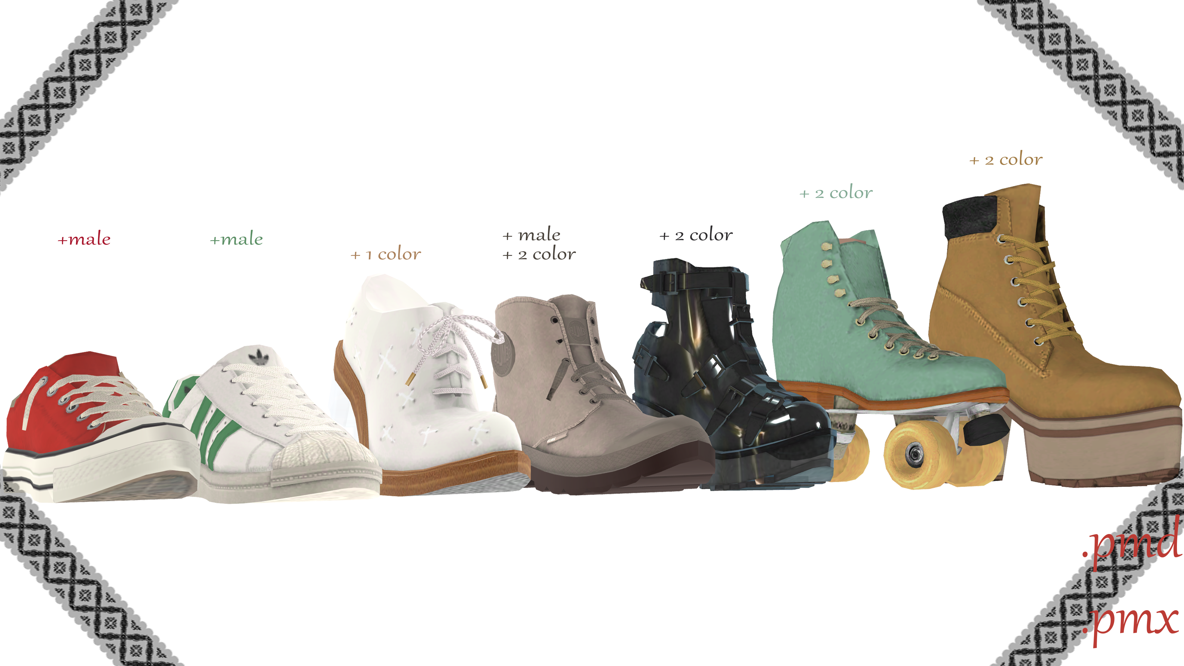 |MMD|Shoes pack convert from Sims 3 Download