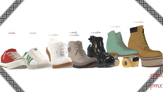 |MMD|Shoes pack convert from Sims 3 Download