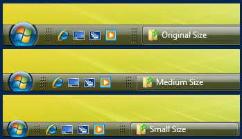 Thin Taskbar Mod - For Vista