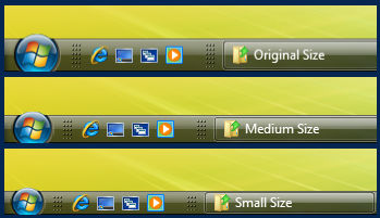 Thin Taskbar Mod - For Vista