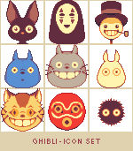 Ghibli - Icon Set (FREE) by runmry on DeviantArt