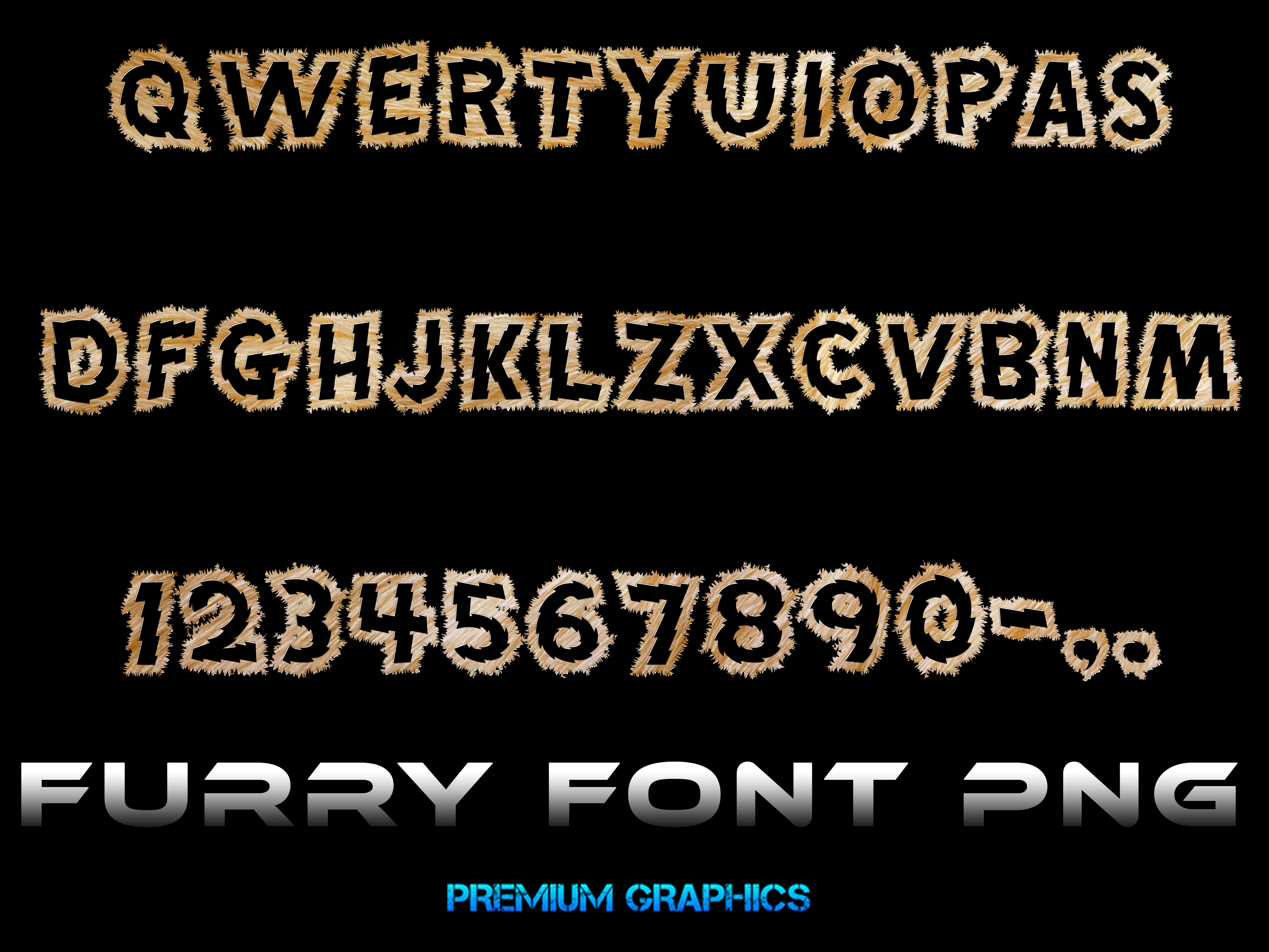 Furry Font Png