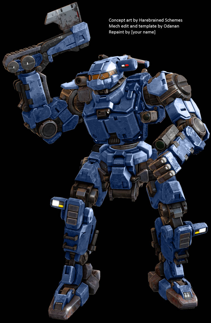 Battletech Hatchetman repaint template by Odanan on DeviantArt