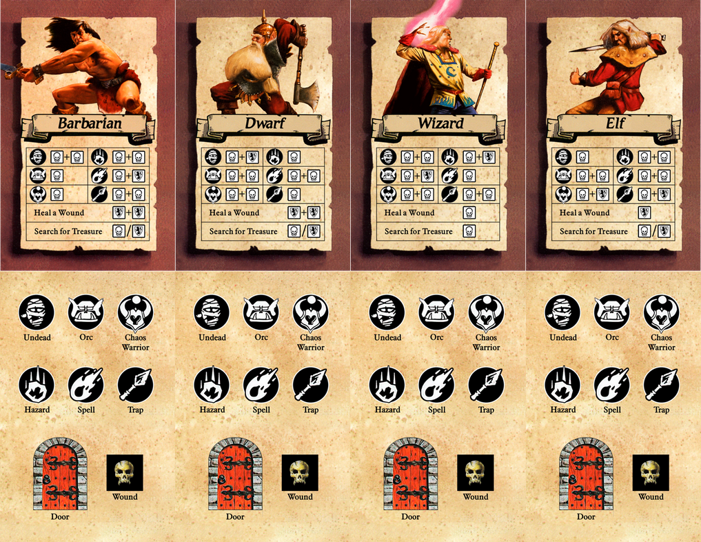 HeroQuest Card Game Demake by Odanan on DeviantArt