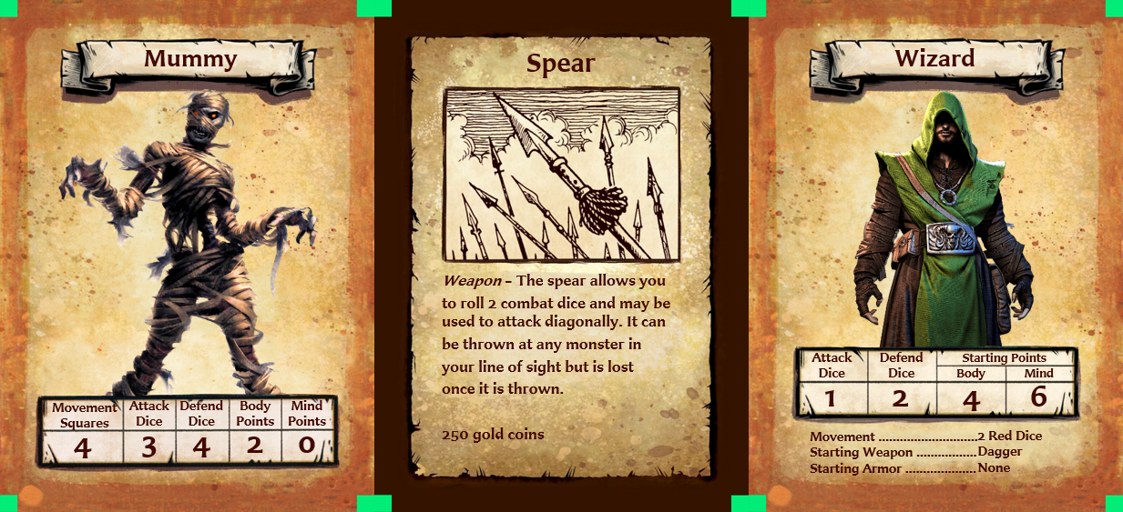 HeroQuest 2021 card template for Powerpoint by Odanan on DeviantArt