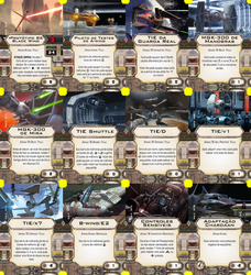 X-Wing Miniatures - cartas de upgrade