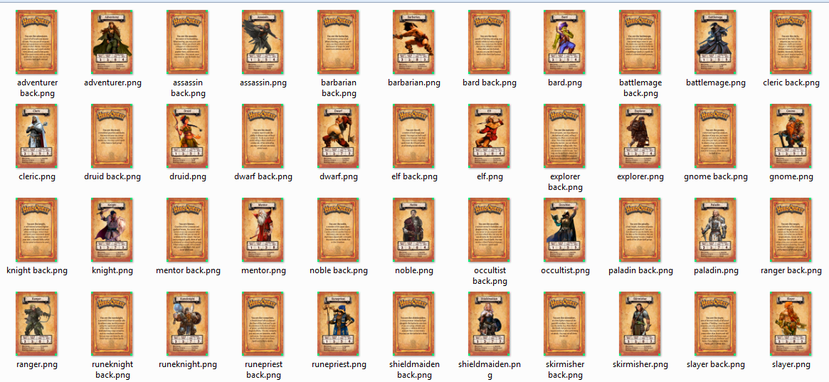 HeroQuest My hero cards in individual files by Odanan on DeviantArt