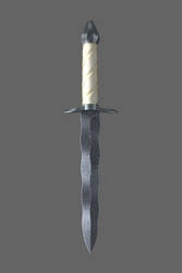 Damascus Steel Falmberg Dagger 19 3D Printable