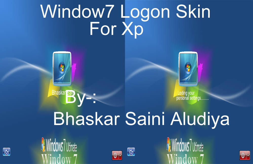 New Win7 logon screen for xp by BHASKARSAINIALUDIYA on DeviantArt
