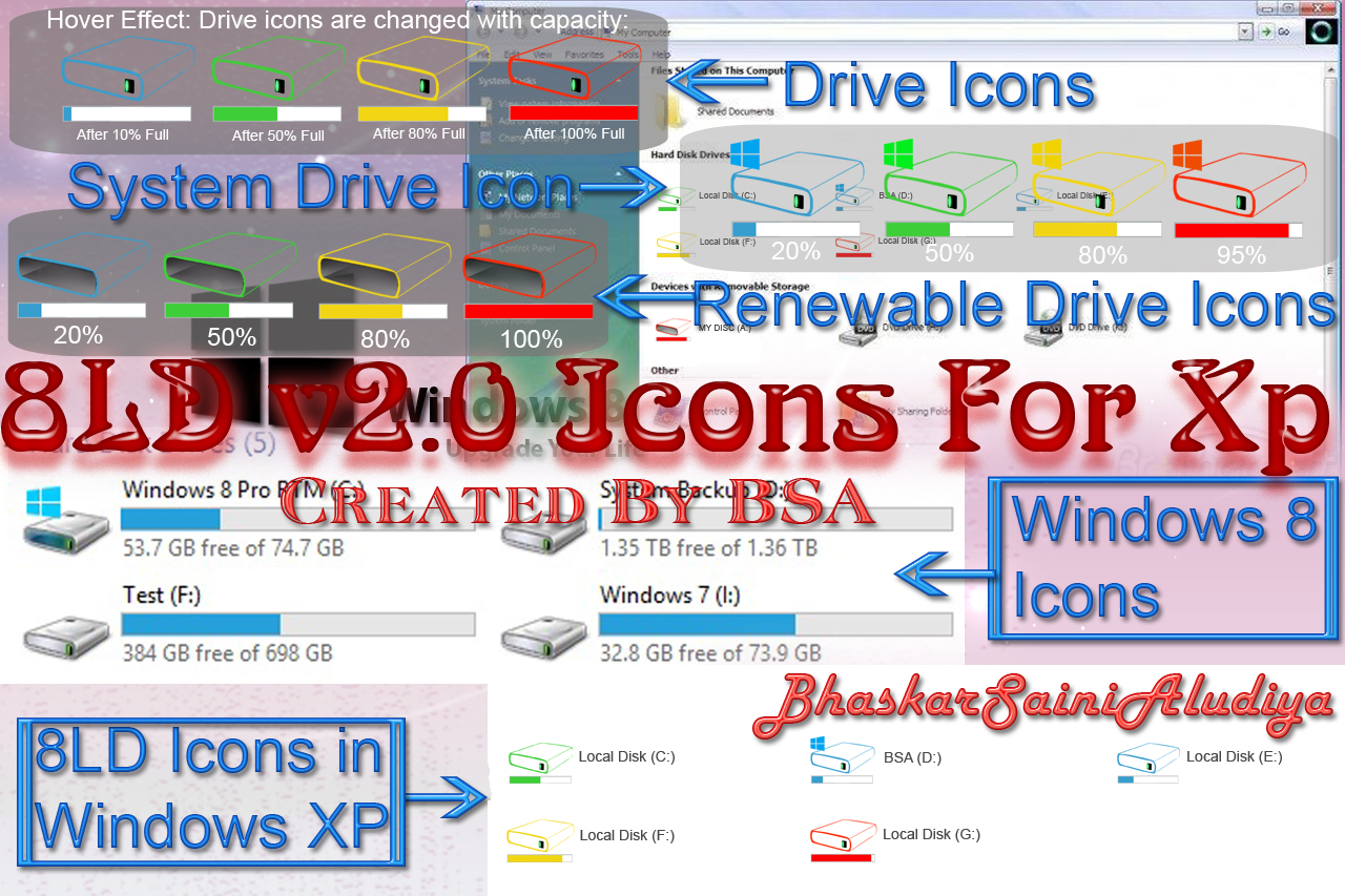 8LD v2.0 Icons For Xp By BSA