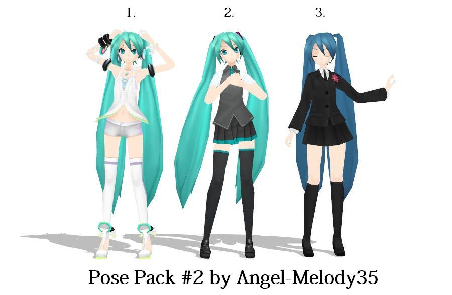 Pose Pack #2 - MMD by Angel-Melody35 on DeviantArt
