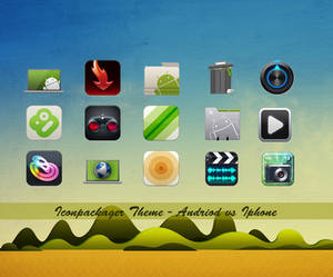 Andriod vs Iphone iconpackager