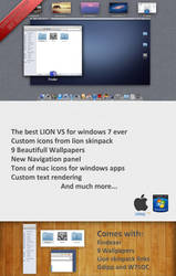 Lion Visual Style For Windows 7 by XPNG