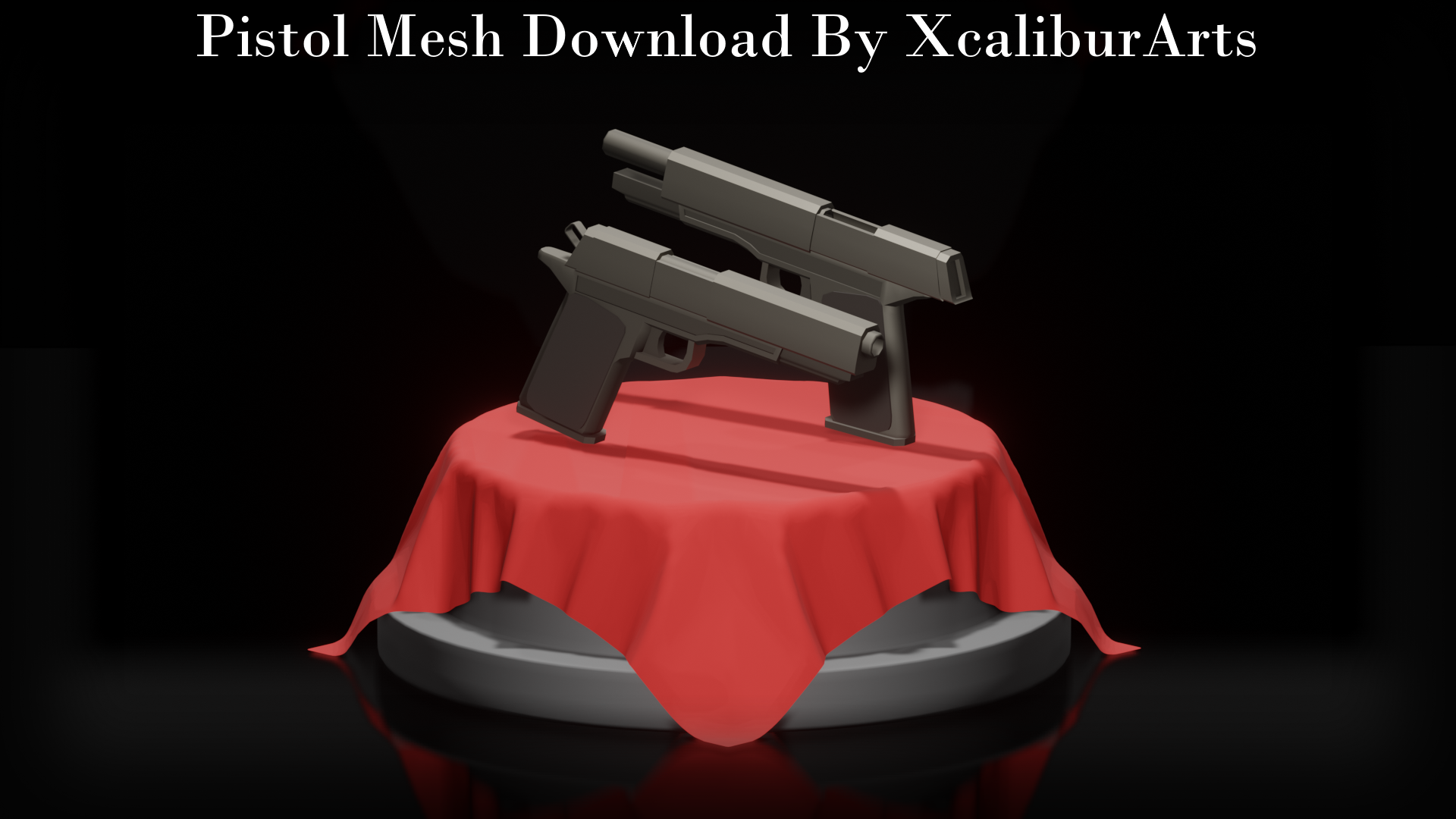 3D/MMD Pistol Mesh Download