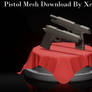 3D/MMD Pistol Mesh Download