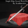 3D/MMD Single Edge Sword Mesh Download