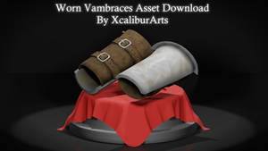 3D/MMD Worn Vambrace Asset Download