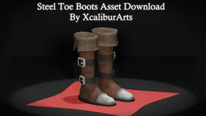 3D/MMD Steel Toe Boots Asset Download