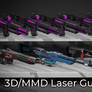 3D/MMD Laser Guns Set P2U Download